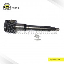 Вал первинний КПП Еталон Е-1/17 зуб. під 2 підшип./ (Індія)