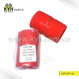 Патрубок інтеркулера ASHOK Е-5 (бочка) /Індія/